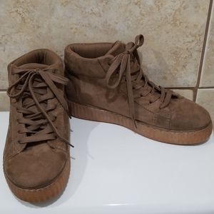 Qupid platform hightop sneaker combat boots